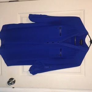 Royal blue blouse